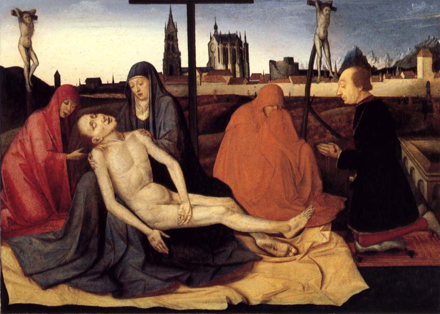 Pieta with donor